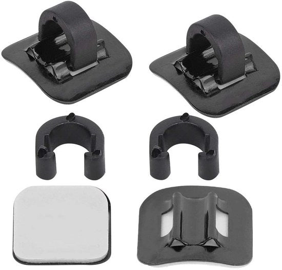 Guida per cavi per telaio bicicletta - 4 pezzi - Lega di alluminio - Cavo freno per bicicletta - Guaina per cavi - Confiacce C - Duraturo e facile da installare - Accessori per bicicletta