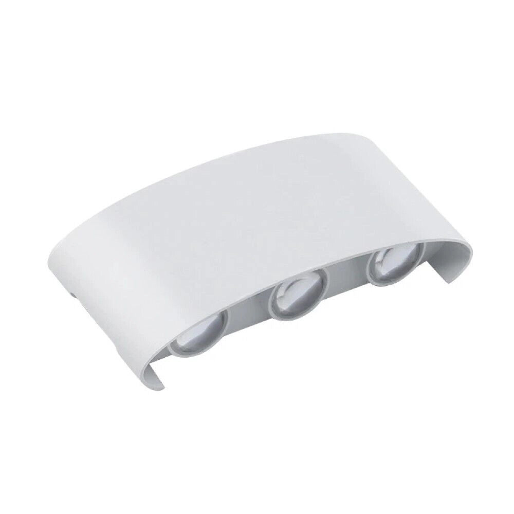APPLIQUE PLAFONIERA LED 12W FARO FARETTO LAMPADA DA PARETE MURO DOPPIA LUCE 4000K