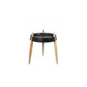 Zafferano Tavolino Liolà h47cm Nero - Frassino naturale