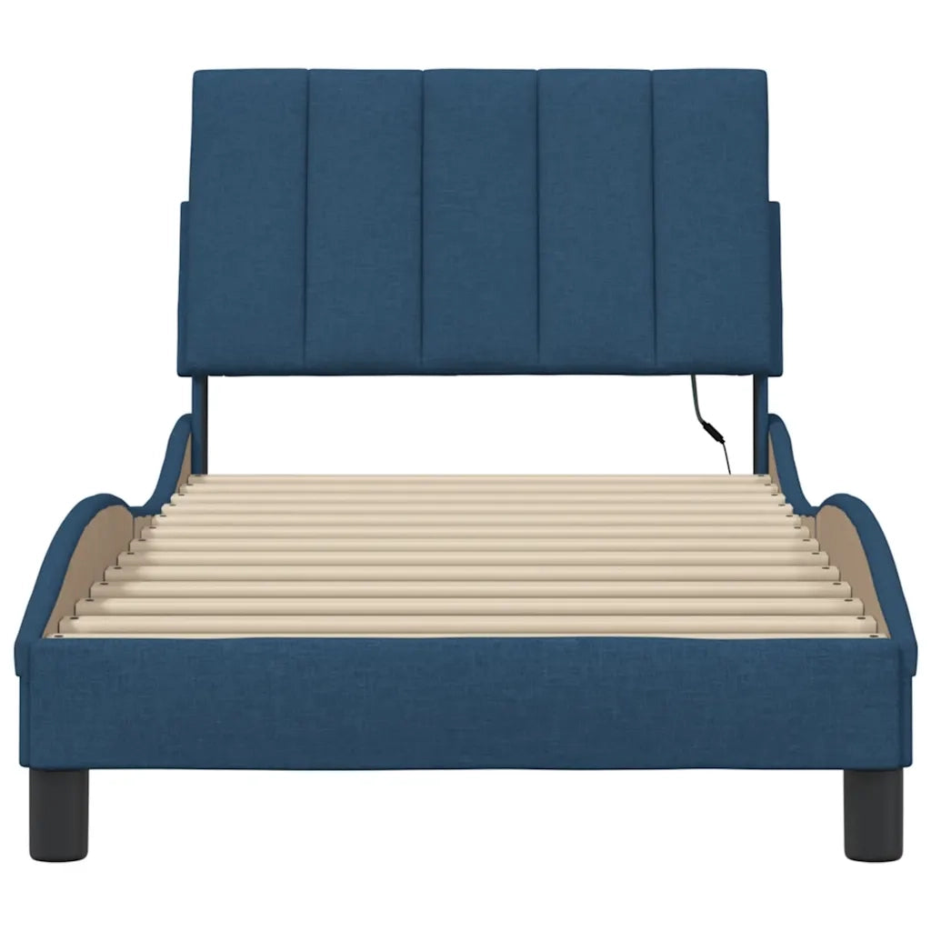 Giroletto senza Materasso Hanko Blu 90x190 cm in Tessuto 3310432
