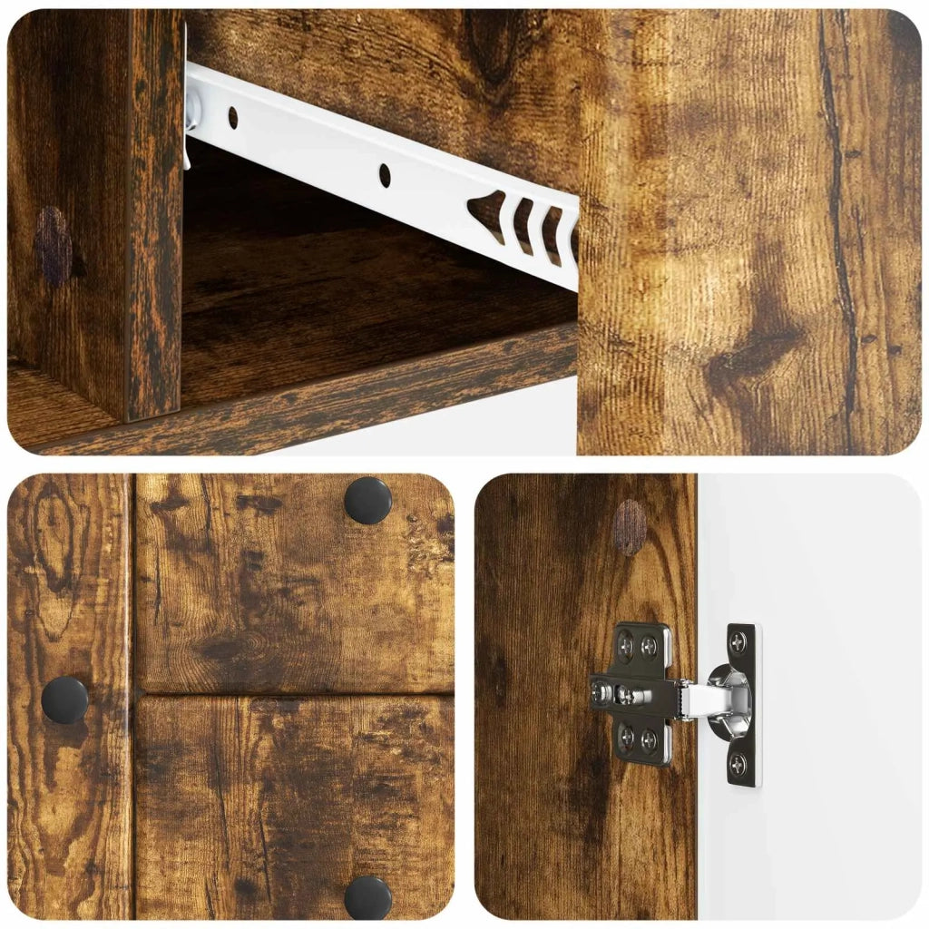 Credenza Rovere Fumo 89 x 34,5 x 60 cm Legno ingegnerizzato