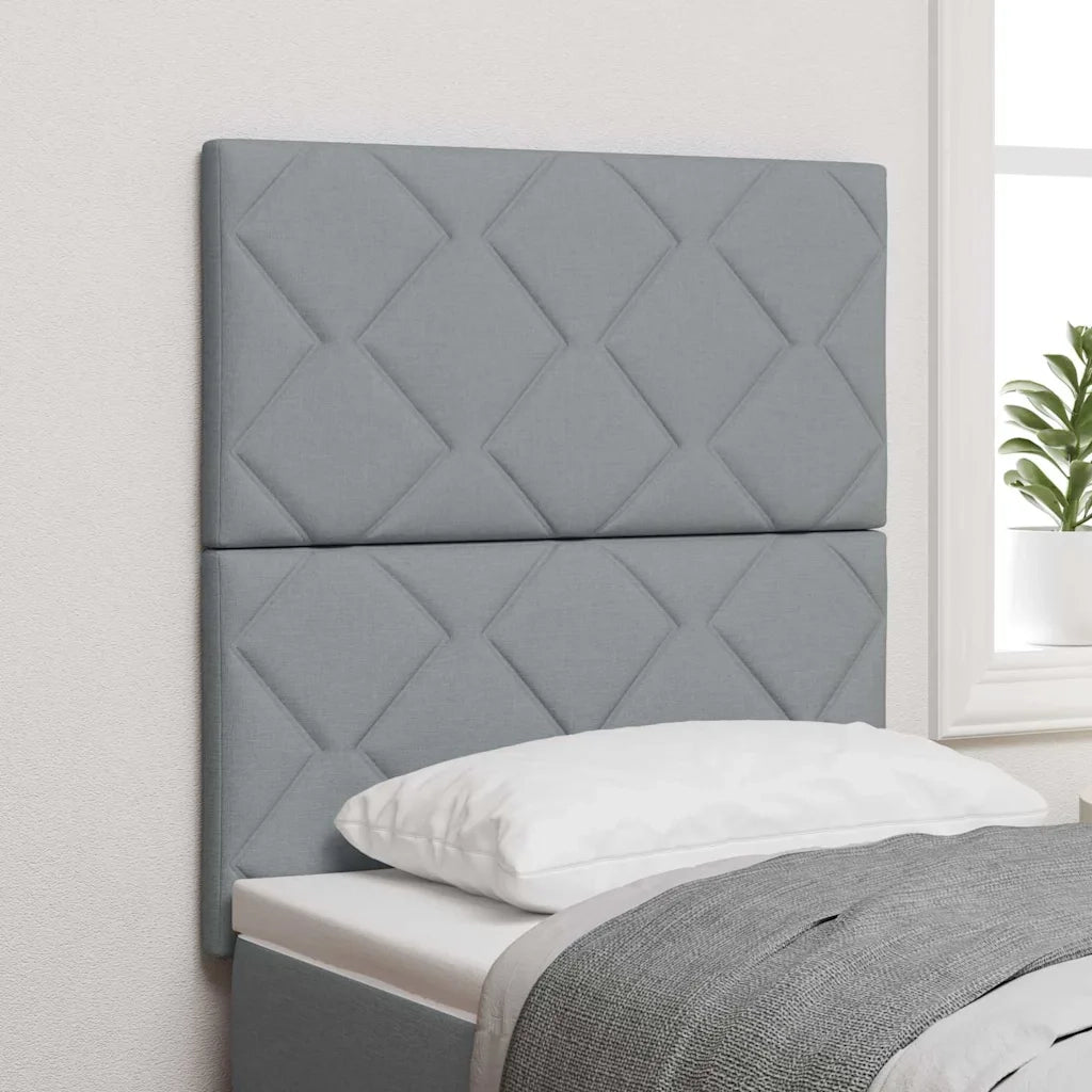 Testiera Grigio chiaro 80 cm Tessuto 3337873