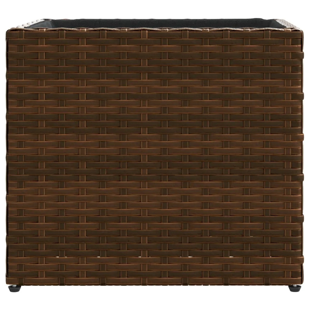 vidaXL Fioriera da Giardino Marrone 36x30x32 cm in Polyrattan