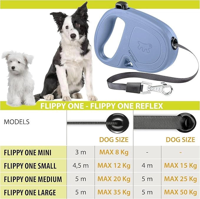 GUINZAGLIO PER CANI FLIPPY ONE TAPE LARGE NERO- FERPLAST- 1,0 pz