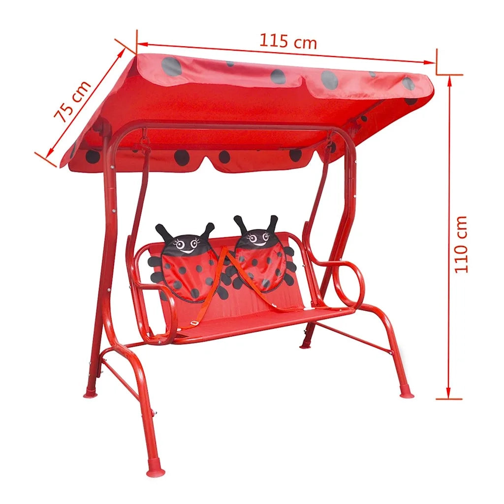 Altalena per bambini rossa CFW7667341