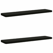Cuscini per Panchina a 2 Pezzi VUGHT 2 pz 100% Poliestere Nero 951489