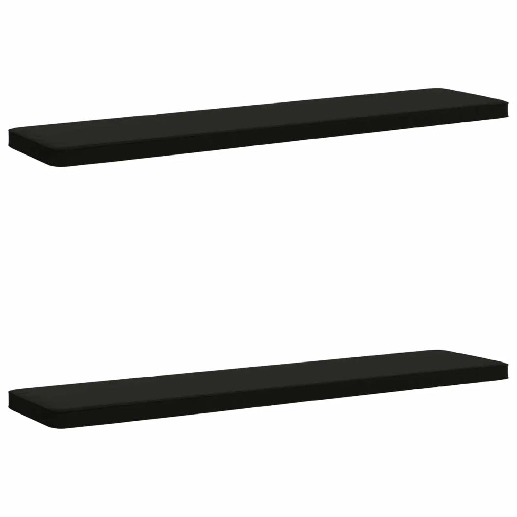 Cuscini per Panchina a 2 Pezzi VUGHT 2 pz 100% Poliestere Nero 951489