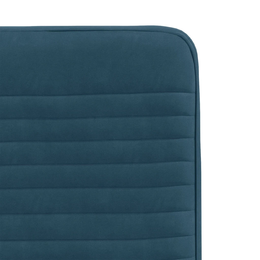 Sedie da Pranzo 6 pz Blu in Velluto