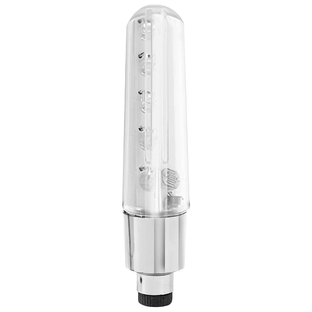 Luce notturna per valvola a 5 LED monocolore per bicicletta, moto e auto Argento Avizar