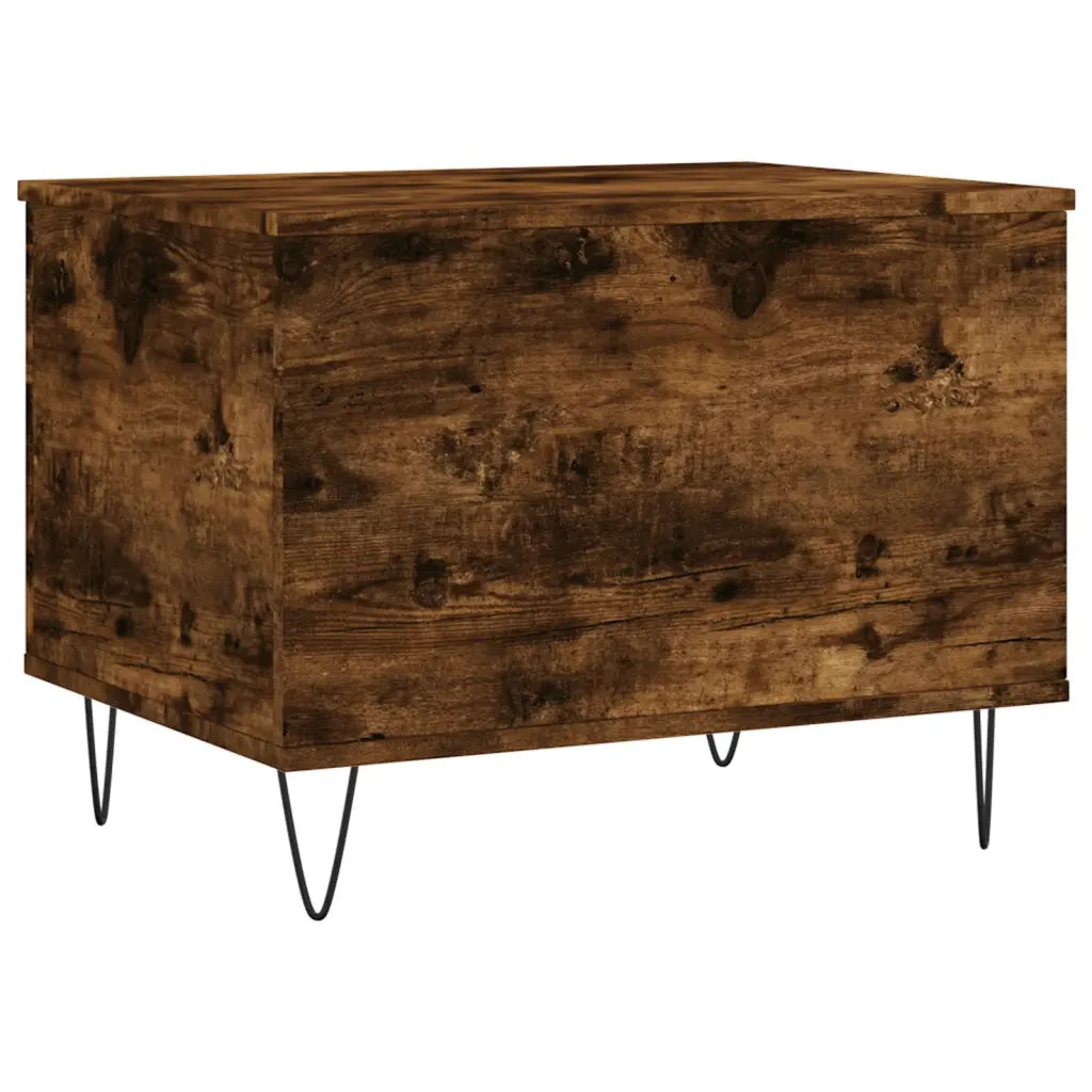 Tavolino da Salotto-Tavolino da soggiorno-Tavolo Rovere Fumo 60x44,5x45 cm Legno Multistrato 344012