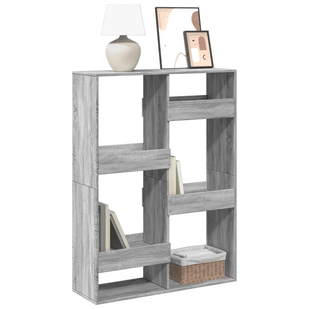 vidaXL Libreria Grigio Sonoma 100x33x135 cm in Legno Multistrato