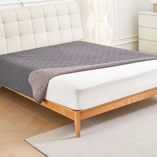 Housette impermeabile per cani e gatti, coperta per divani e poltrone, protezione per il materasso, adatta per la maggior parte dei cani, gatti e animali domestici (75*127 cm) - grigio scuro