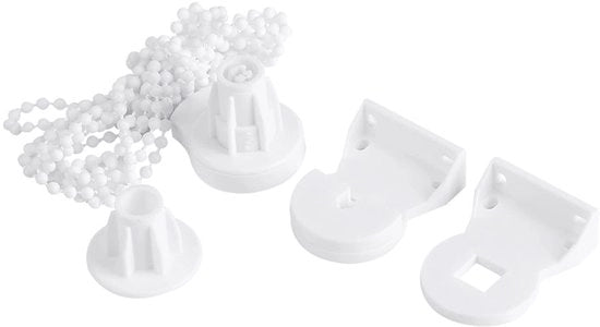 Set di riparazione per tenda a rolo - Beugello in plastica - Catena di perle - Connettori - Alta resistenza - Adatto per tubo da 25 mm - Decorazione per finestre