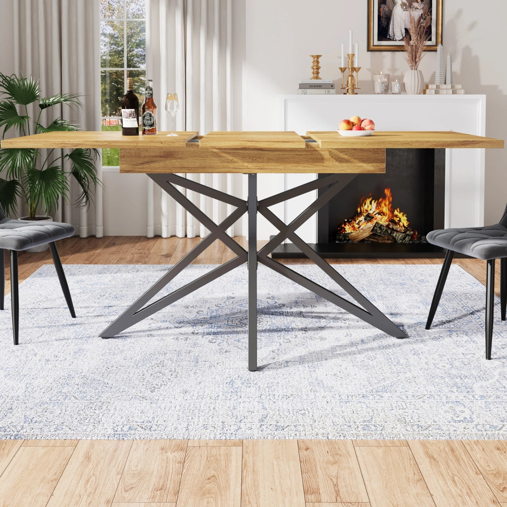 Tavolo da pranzo allungabile 120/160x80 cm noce