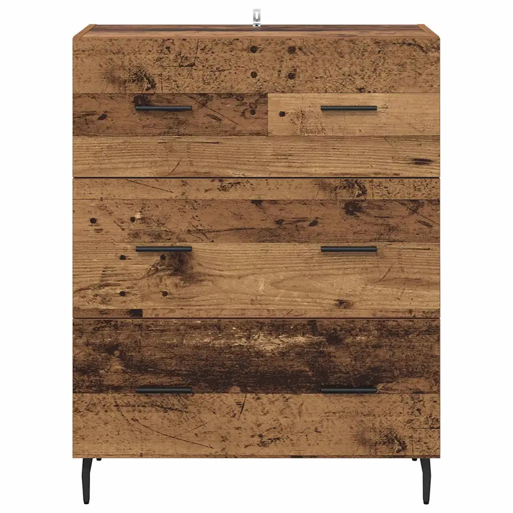 Credenza con Cassetto-Buffet-Armadio da cucina Legno vecchio 69,5 x 34 x 90 cm 357135