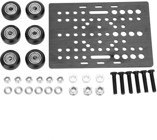 Pannello Portale in Alluminio - Adatto per Nema 17 - Kit di Cinghie - Resistente alle Sollecitazioni - Resistente al Calore - Installazione Facile - Pannello per Stampante 3D