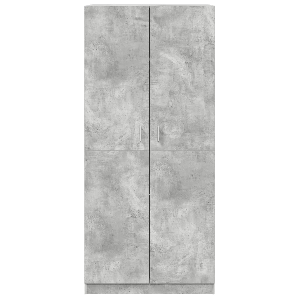 Armadio Grigio Cemento 90x52x200 cm in Legno Multistrato CFW9720944