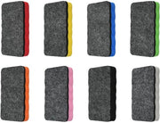Set di spugne magnetiche per lavaggio lavagna bianca - 8 pezzi - EVA schiuma/voltastofa - 10,5 x 5,5 x 2 cm - Riciclabile - Pulizia efficiente - Pulitore per lavagna bianca