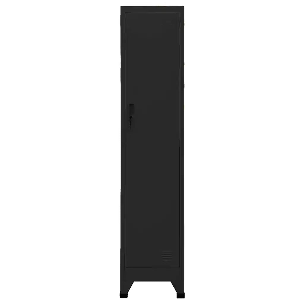 Armoire à casiers Noir 38x45x180 cm Acier