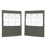 Parete per tenda da festa 2 pz 200 x 195 cm Antracite