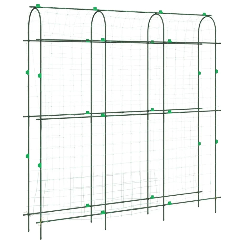 Traliccio da giardino a forma di U resistente e adatto per piante rampicanti 181 x 31 x 182,5 cm acciaio verde 02_0055609