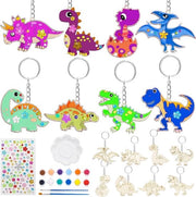 Kit di falegnameria per bambini Allecto Plus - Set di falegnameria in legno per bambini con chiave d'accesso dinosauro - Kit di falegnameria creativo per bambini - Tema dinosauro - Regalo per bambine - Set di falegnameria per bambini per divertimento