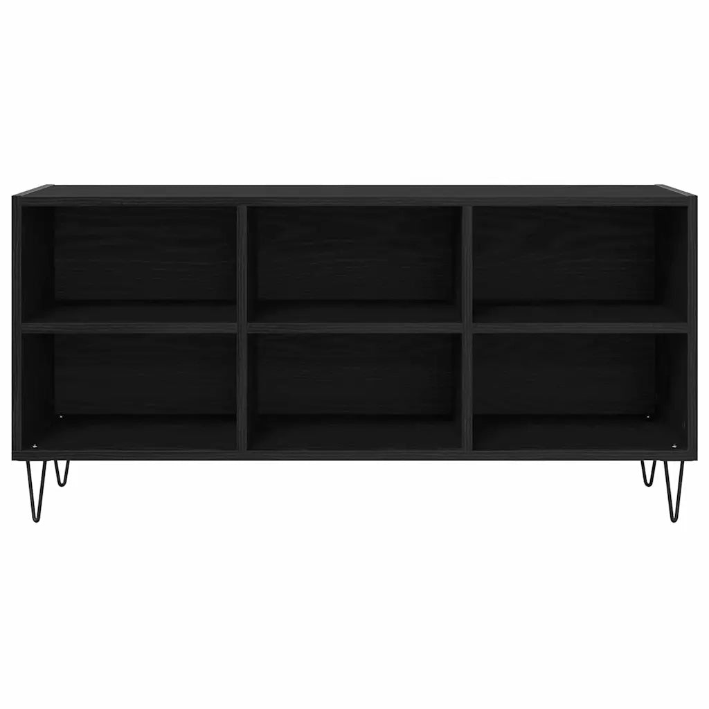 Mobile TV Rovere Nero 103,5 x 30 x 50 cm Legno multistrato 881925