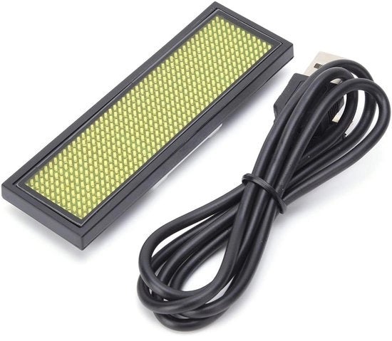 Display a LED per display - Caricabile - Programmabile - Giallo - Display a scorrimento - Messaggio a schermo per stazioni e aeroporti