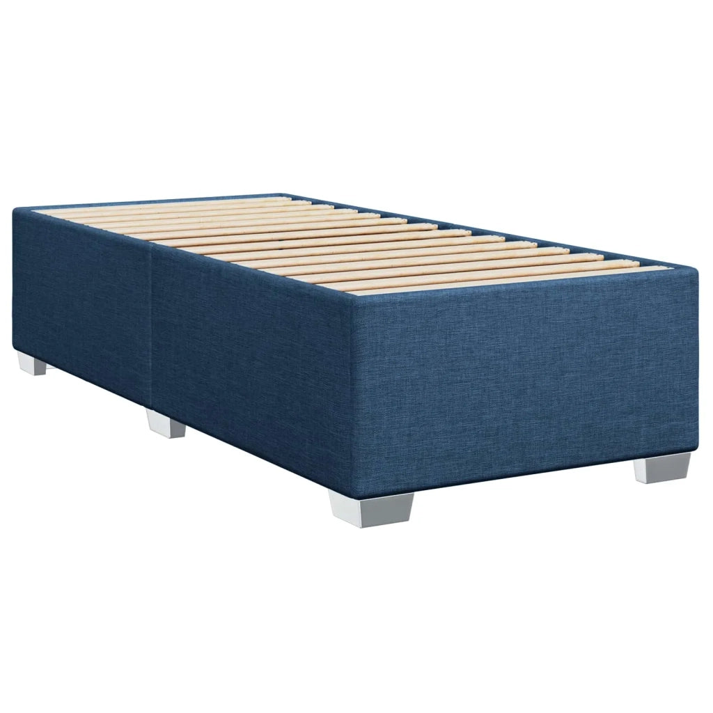 Letto box spring con materasso Blu 90 x 200 cm Tessuto 3453331