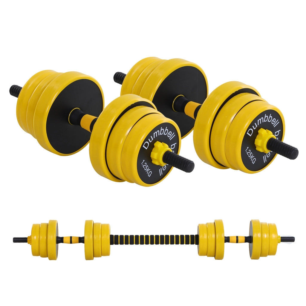 Set di manubri corti e lunghi 20 kg ¨C zephmum ¨C con barra di estensione