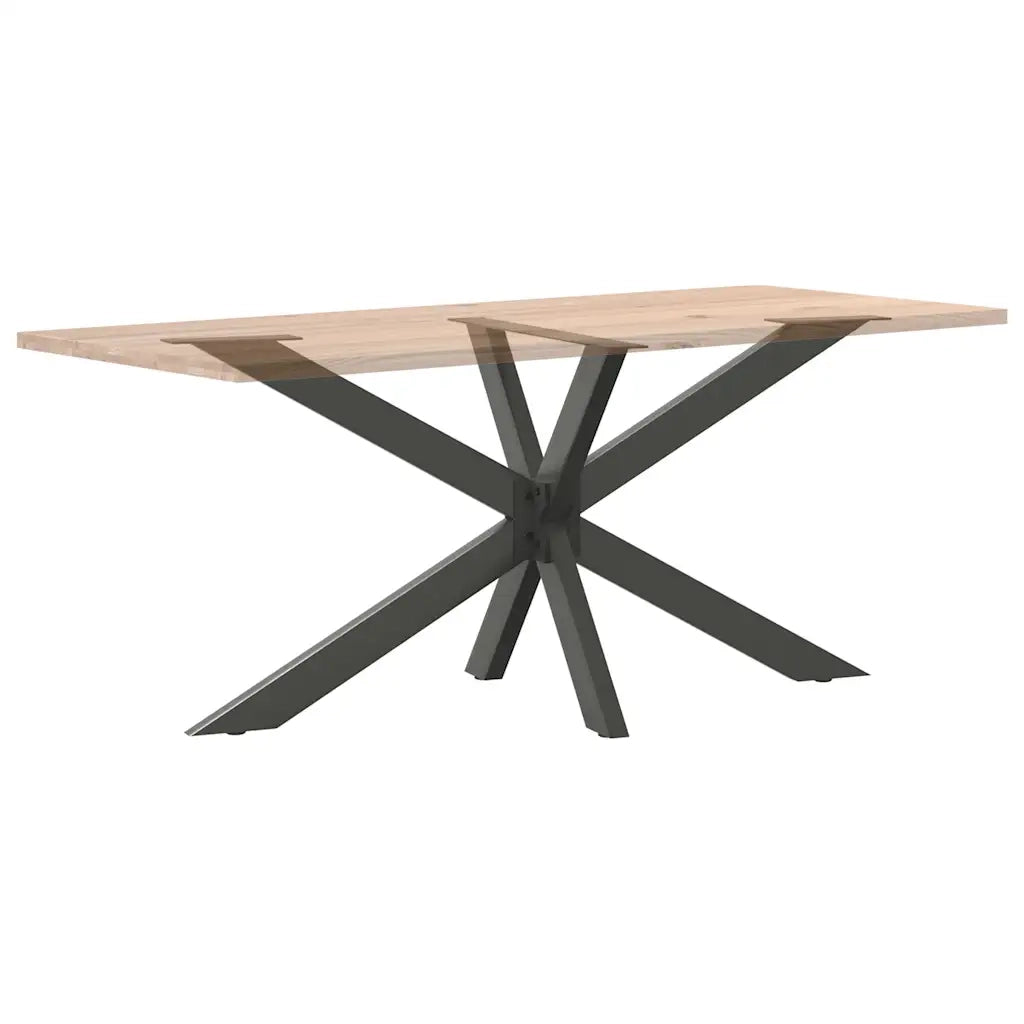 Gamba per Tavolo da Pranzo a Forma di Ragno Antracite 150x78x(72-73) cm Acciaio