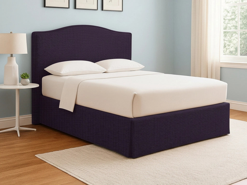 Batley, Letto Singolo Sfoderabile Made in Italy, Viola