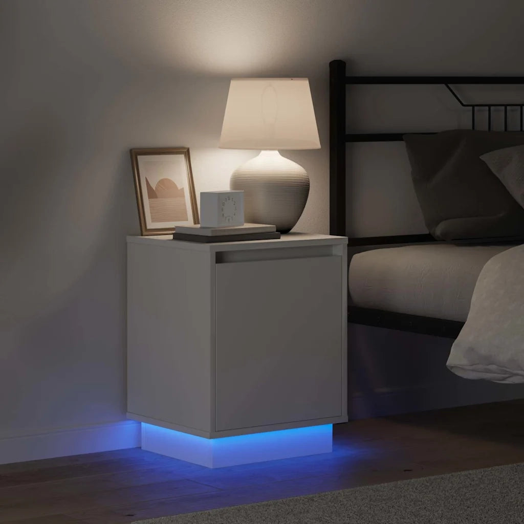 Set di 2 Comodini | Armadio da Notte | Mobiletto da notte Bianco 39 x 34,5 x 50 cm
