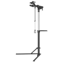 Cavalletto Bici per Manutenzione con Altezza Regolabile, Girevole a 360° e Pieghevole, Massimo 40 kg, Nero