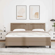 Letto a molle Cappuccino 180 x 200 cm Pelle sintetica 3339063