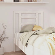 Testiera per Letto Bianca 81x4x100 cm in Legno Massello di Pino 818796