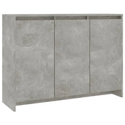 Credenza | Madia | Buffet da pranzo | Armadio da pranzo Grigio Cemento 102x33x75 cm in Truciolato