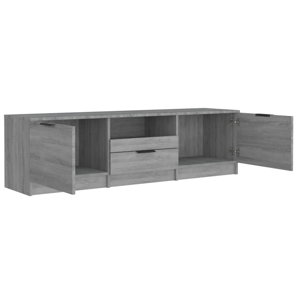Mobile TV multimediale mensola TV credenza TV sala da pranzo soggiorno camera da letto Sonoma 140 x 35 x 40 cm legno ingegnerizzato grigio 02_0028387