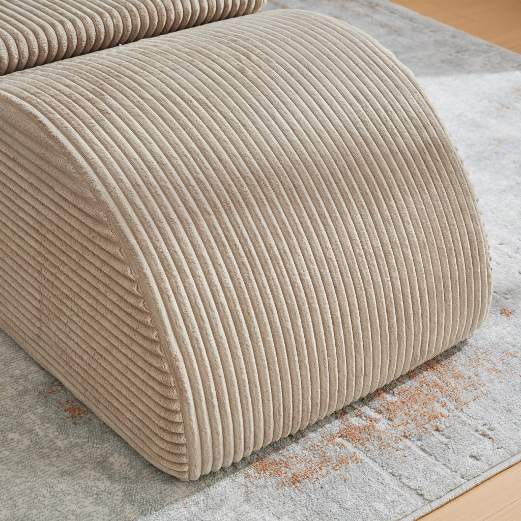 Poltrona Relax Ergonomica ¨C MINIMAL ¨C Tessuto Khaki con Tasca Laterale