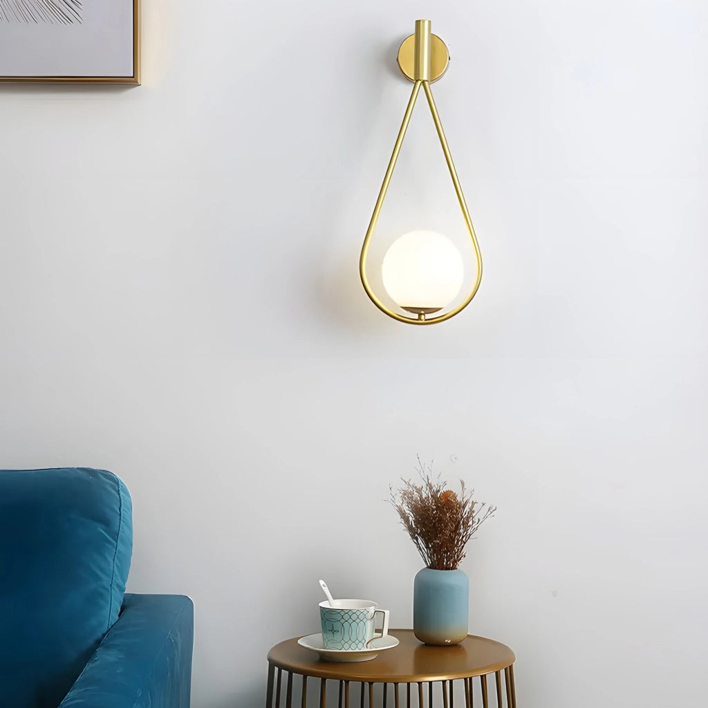 Lampada Da Parete G094-1w Gold White