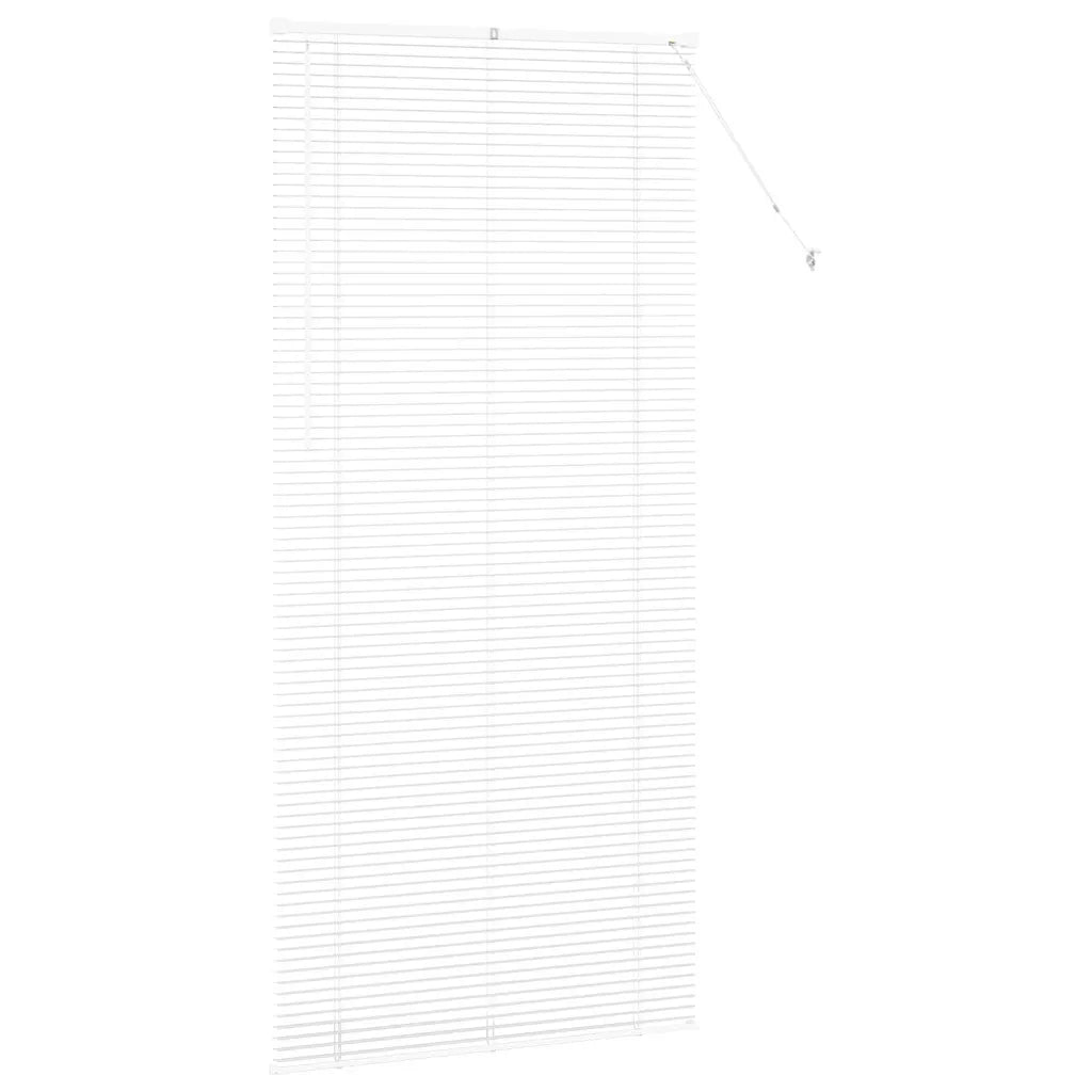Tendaggi a Veneziana | Tenda a lamelle Bianco 220 x 105 cm Alluminio