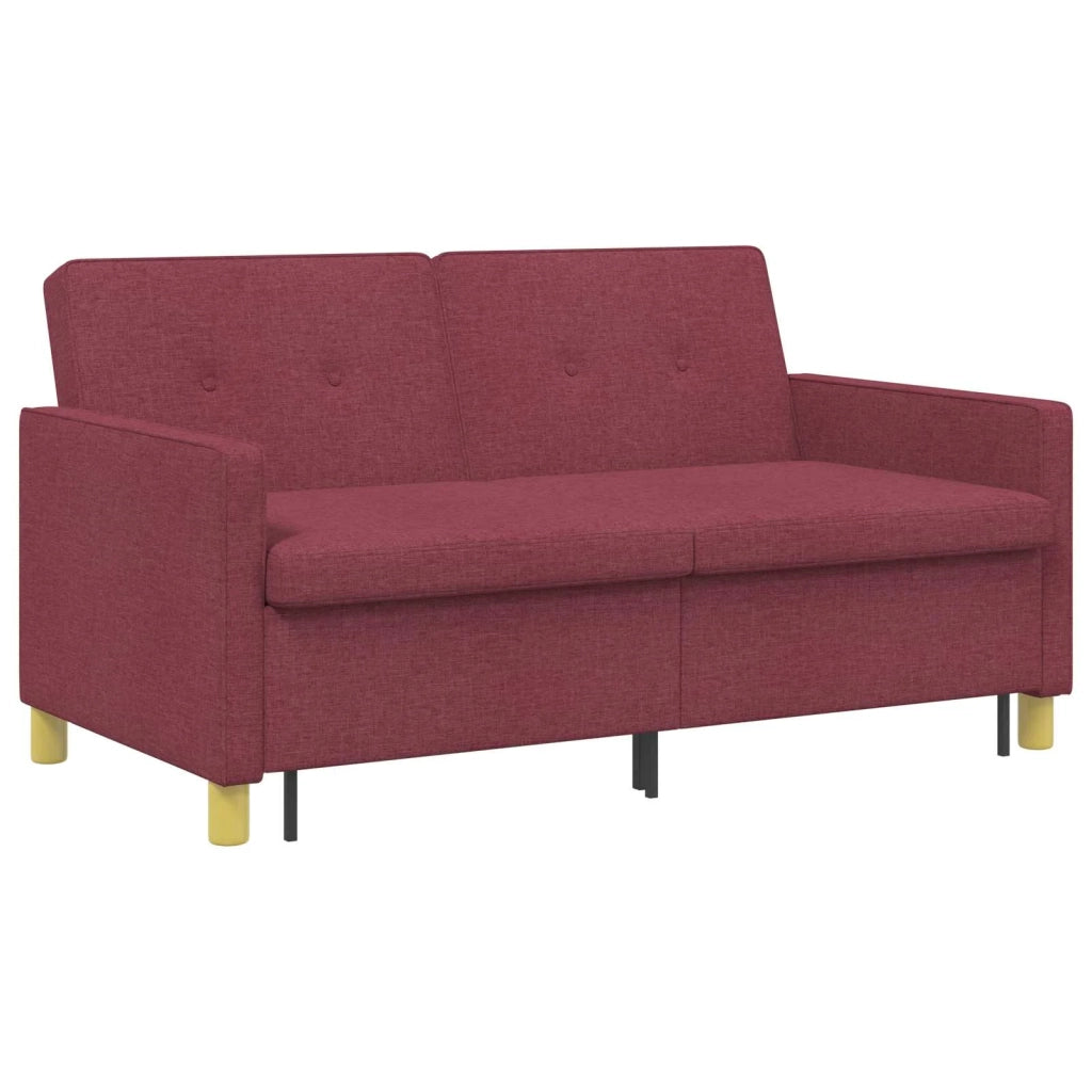 Divano Letto Estraibile Rosso Vino Tessuto