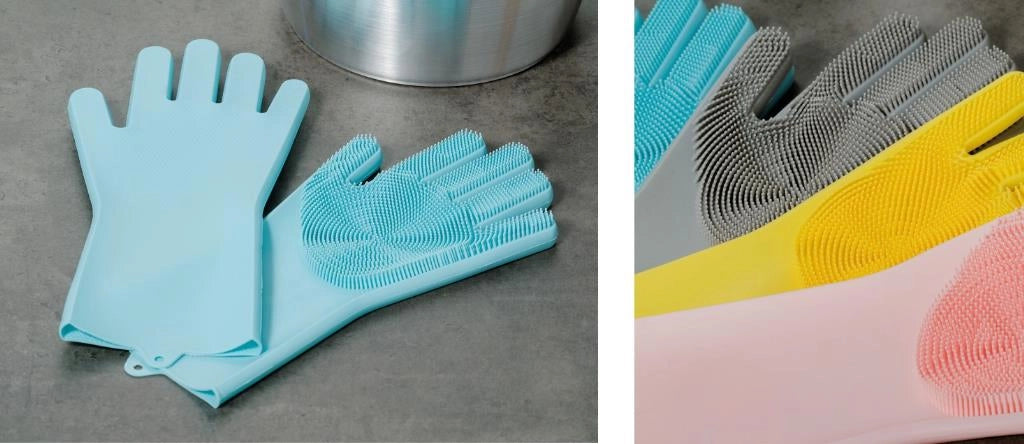 Guanti da Cucina Lavapiatti in Silicone Universale 4 Colori