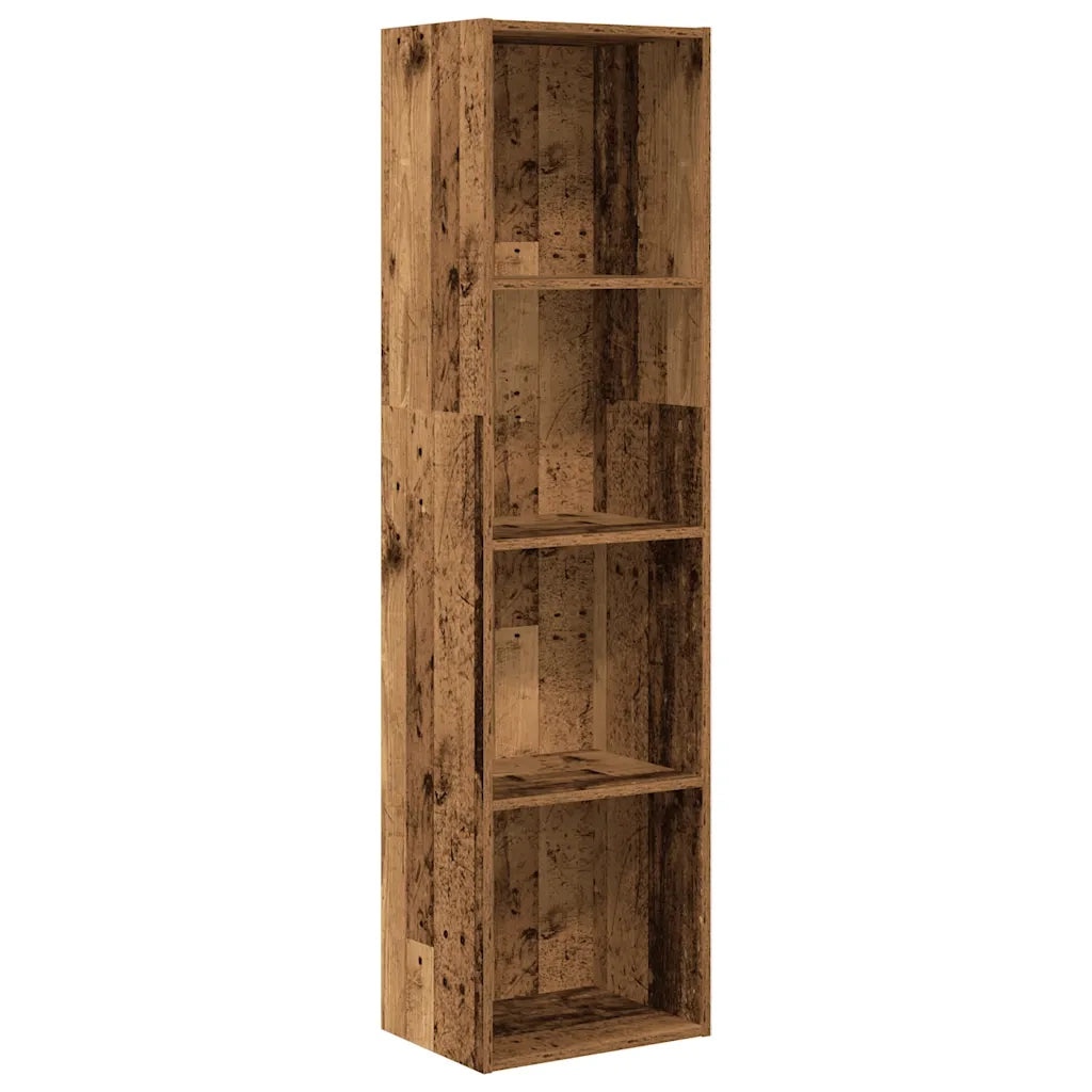 Libreria-Scaffale per Libri-Mobile di Stoccaggio Legno Antico 40x30x152 cm in Legno Multistrato