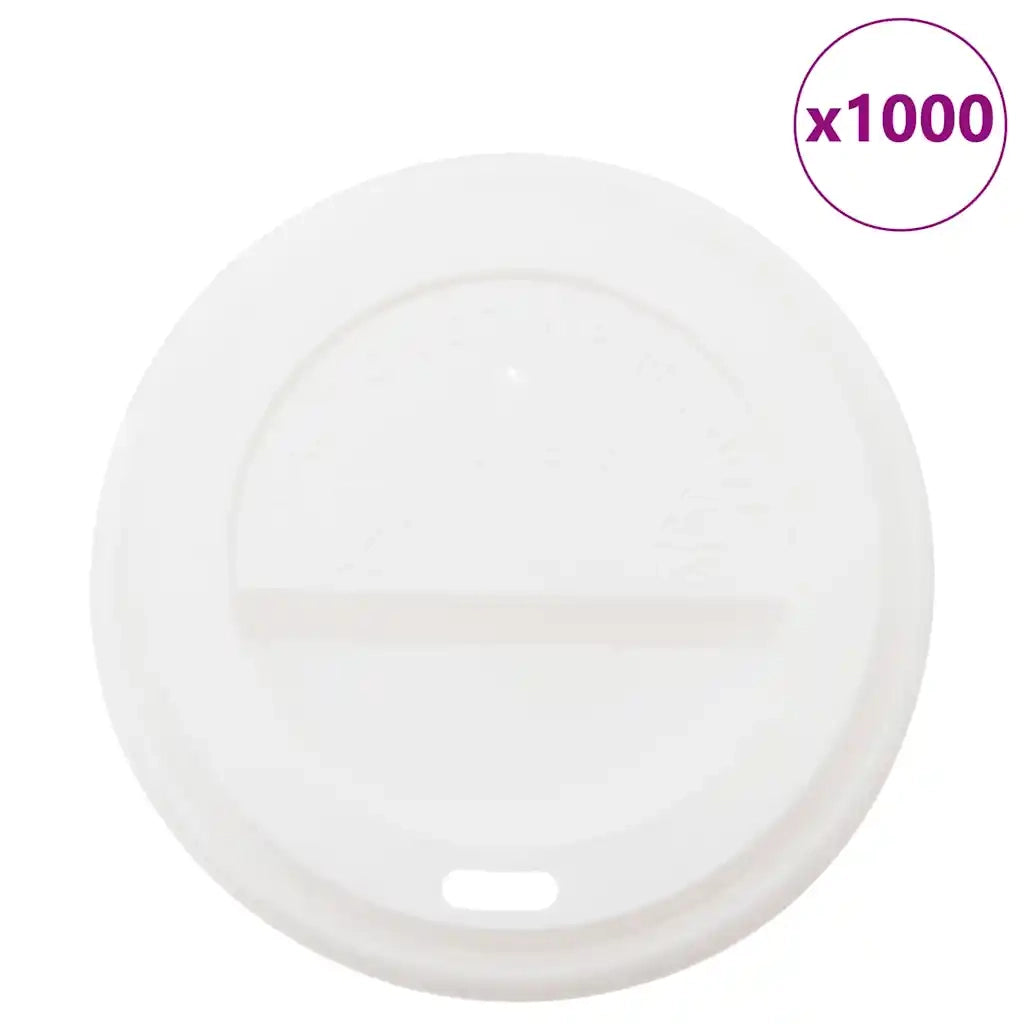 vidaXL Coperchi Tazze da Caffè Carta Ø90 mm 12oz/16oz 1000 pz Plastica