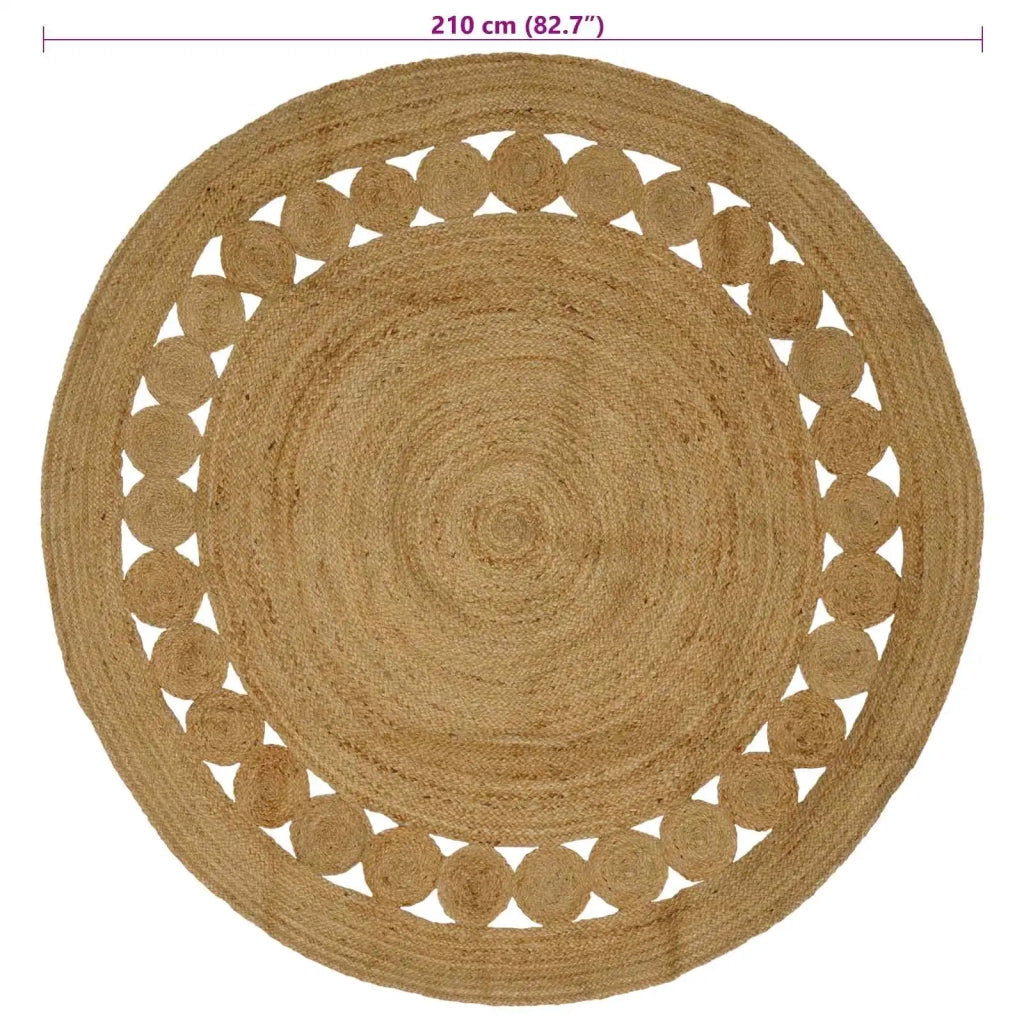 Tappeto Naturale Ø 210 cm Juta 42010803