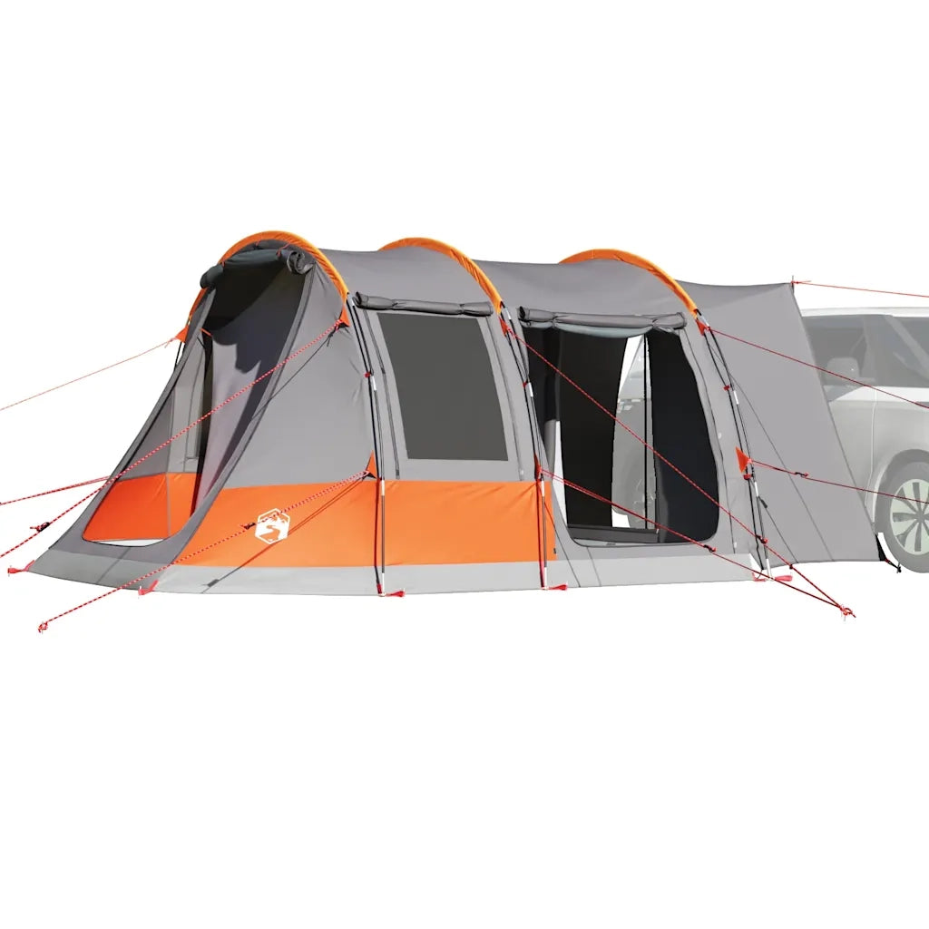 Tenda da campeggio | Tenda da campo 2 Persone Grigio e Arancione Impermeabile