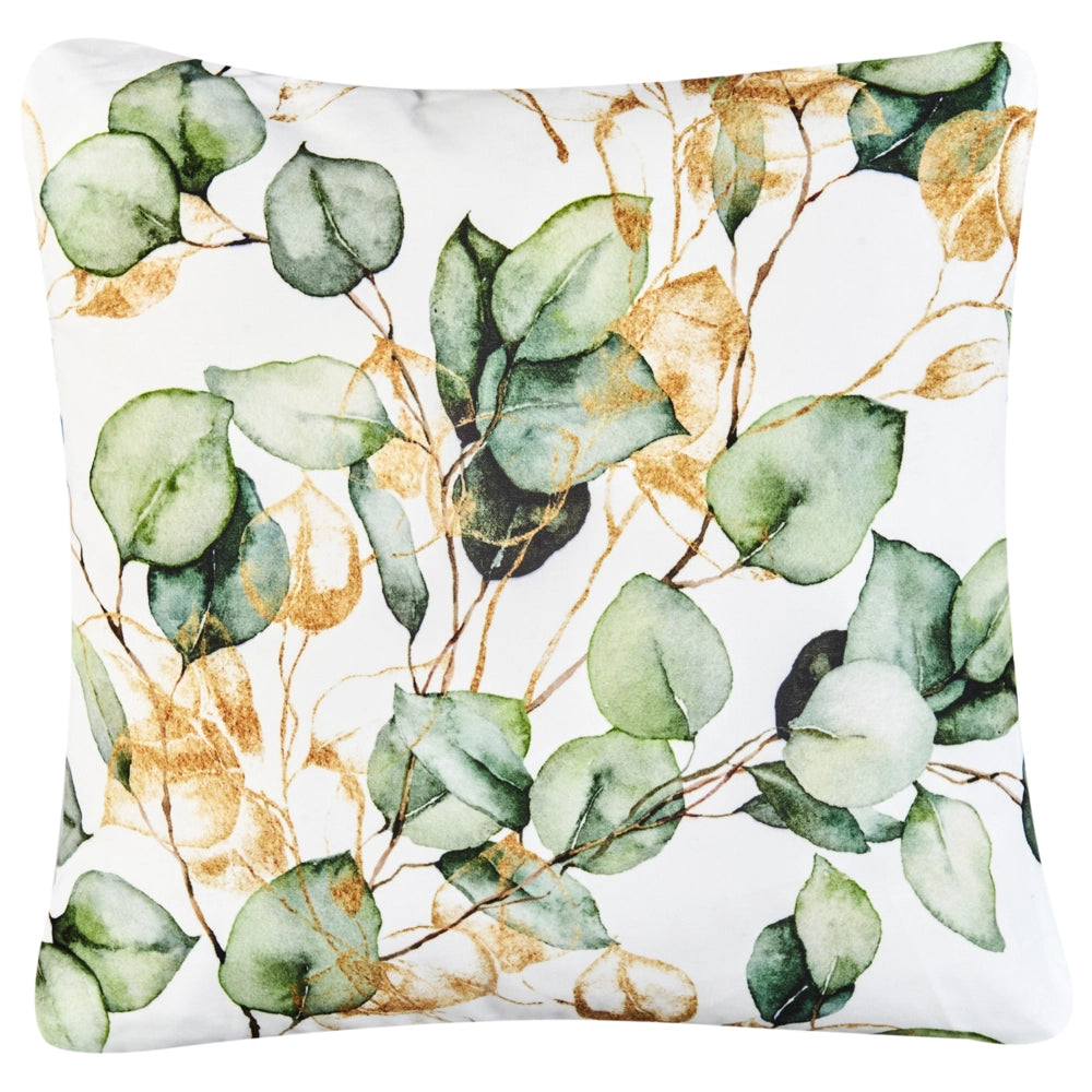 Set di 2 cuscini da esterno in poliestere multicolore 45 x 45 cm con motivo a foglie Accessorio da giardino