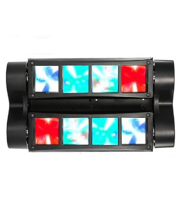 Effetti Luce A Testa Mobile Multiraggio Rush Multi Beam Mini Spider 8 Raggi Beam         
