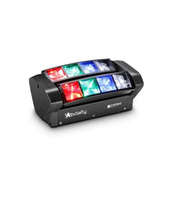 Effetti Luce A Testa Mobile Multiraggio Rush Multi Beam Mini Spider 8 Raggi Beam         